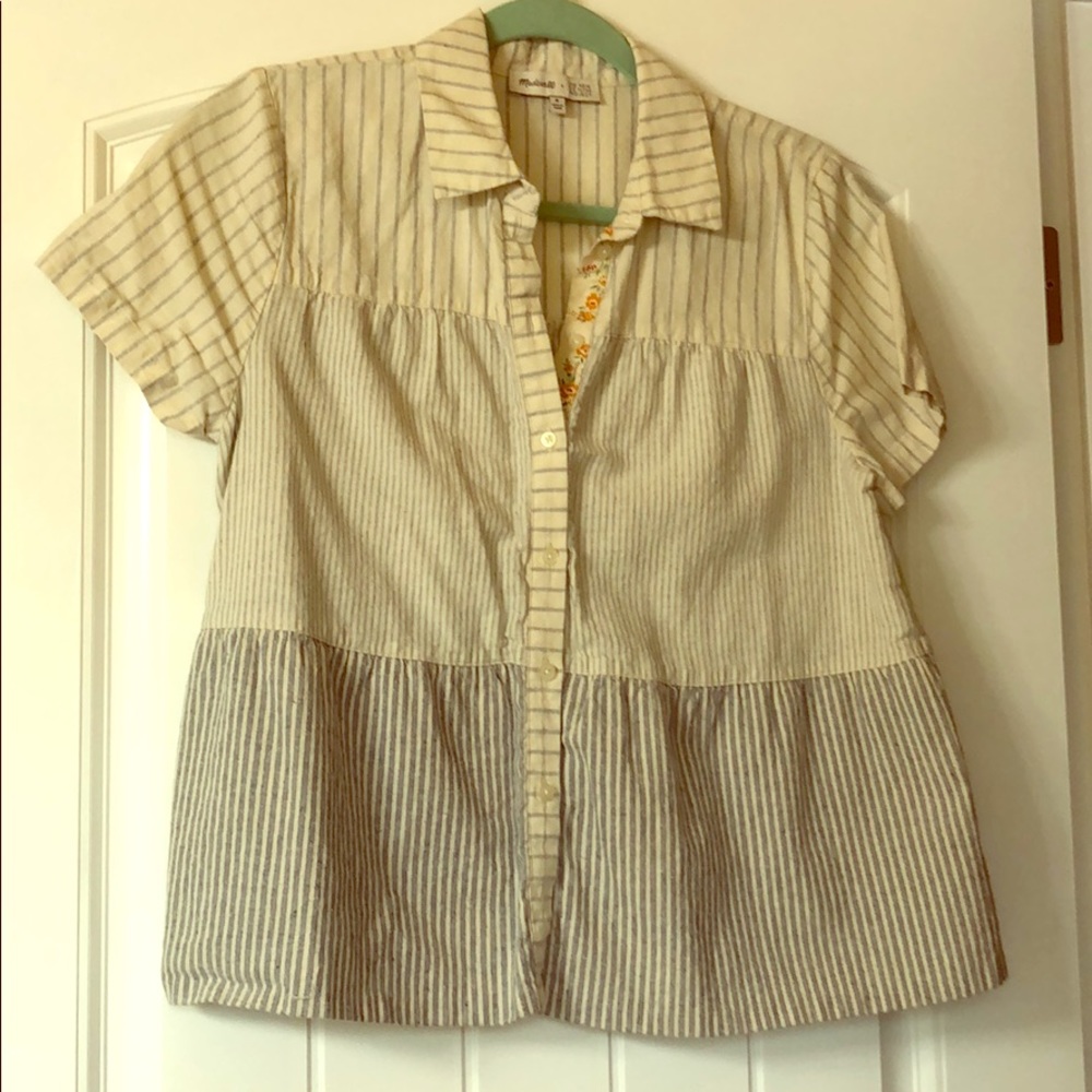 Madewell Cotton Striped Blouse